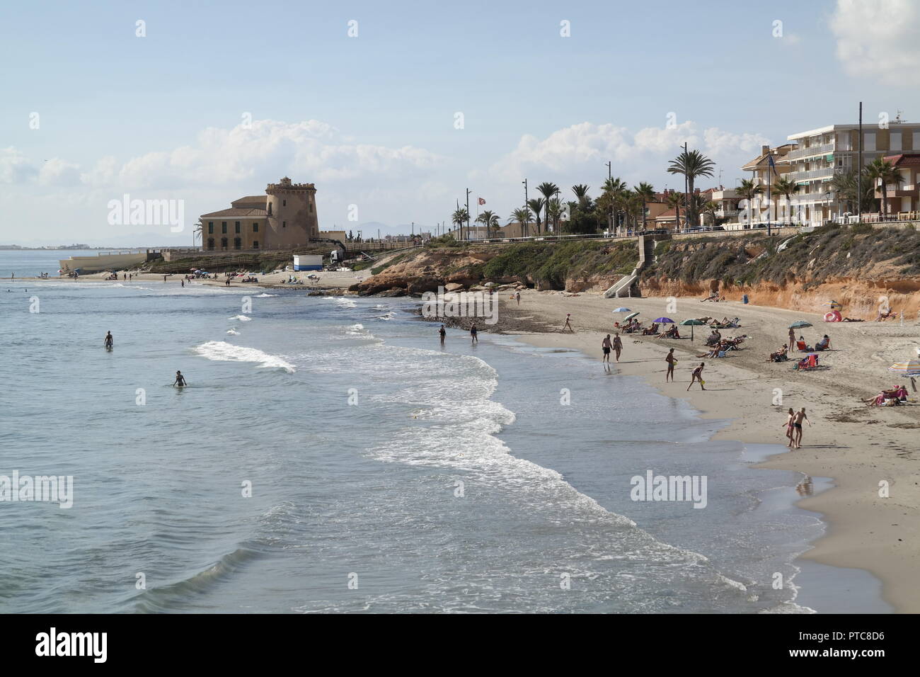 Pilar coastline and Torre Stock Photo