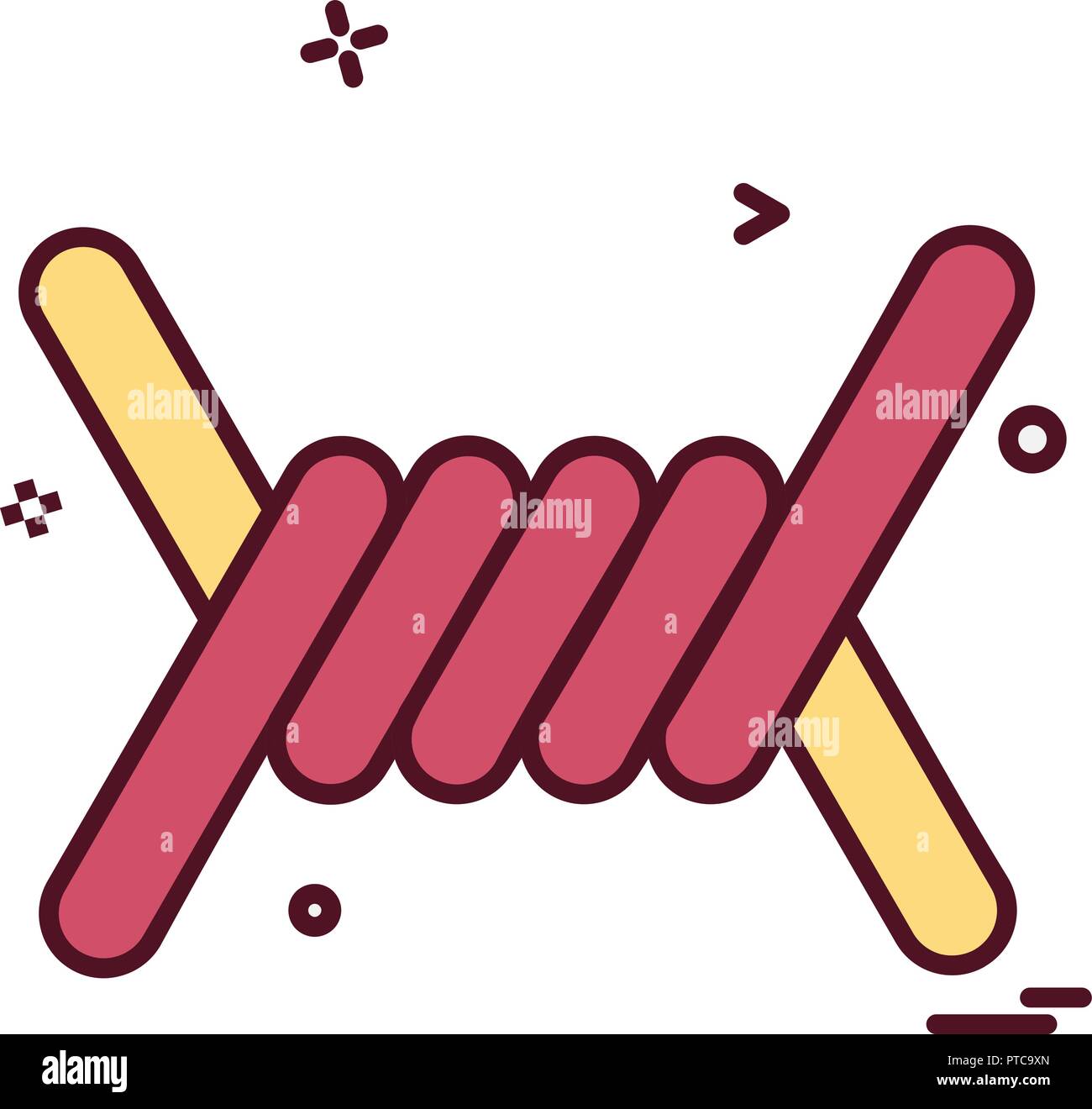 Barbed Wire icon design vector Stock Vector Image & Art - Alamy