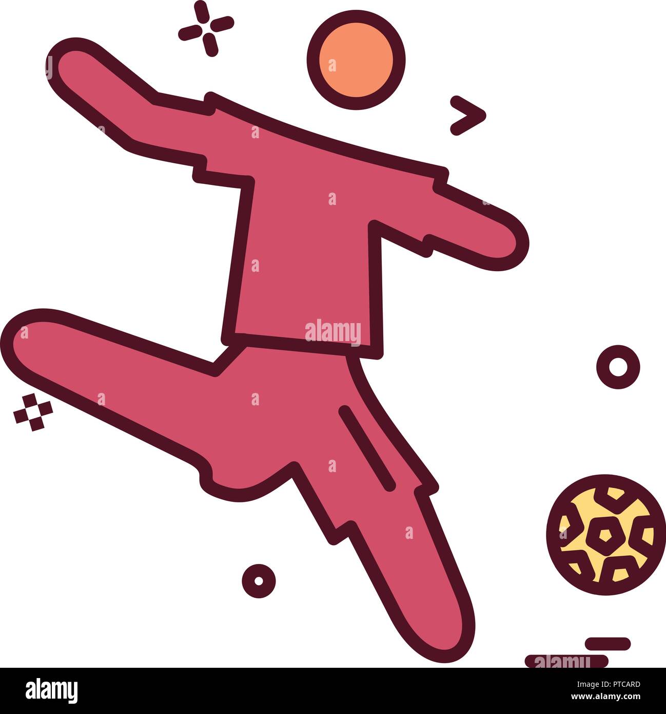 Football icon design vector Stock Vector Image & Art - Alamy