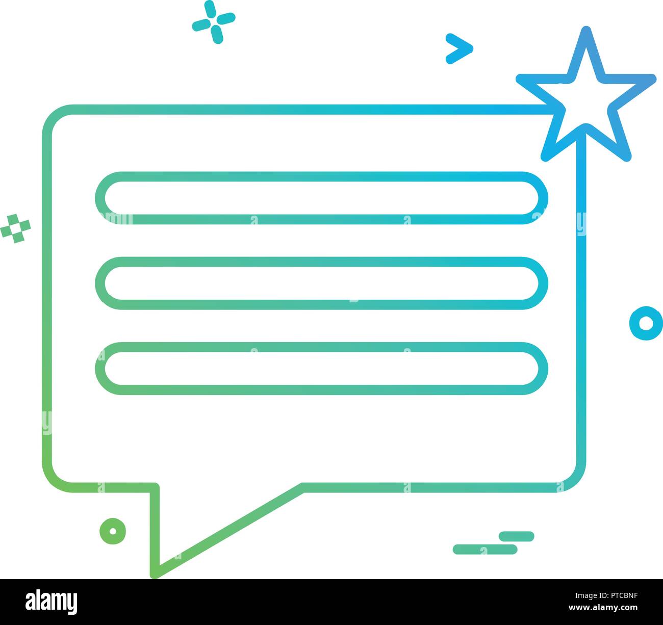 Message icon design vector Stock Vector Image & Art - Alamy