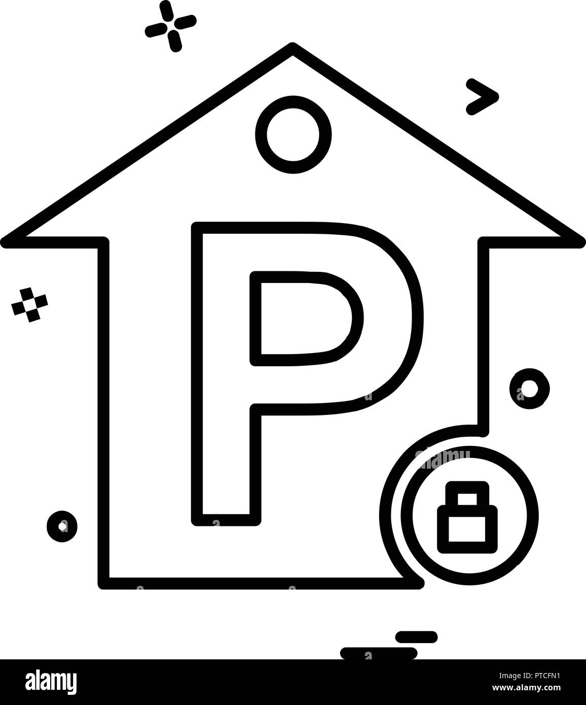 No Parking icon design vector Stock Vector Image & Art - Alamy