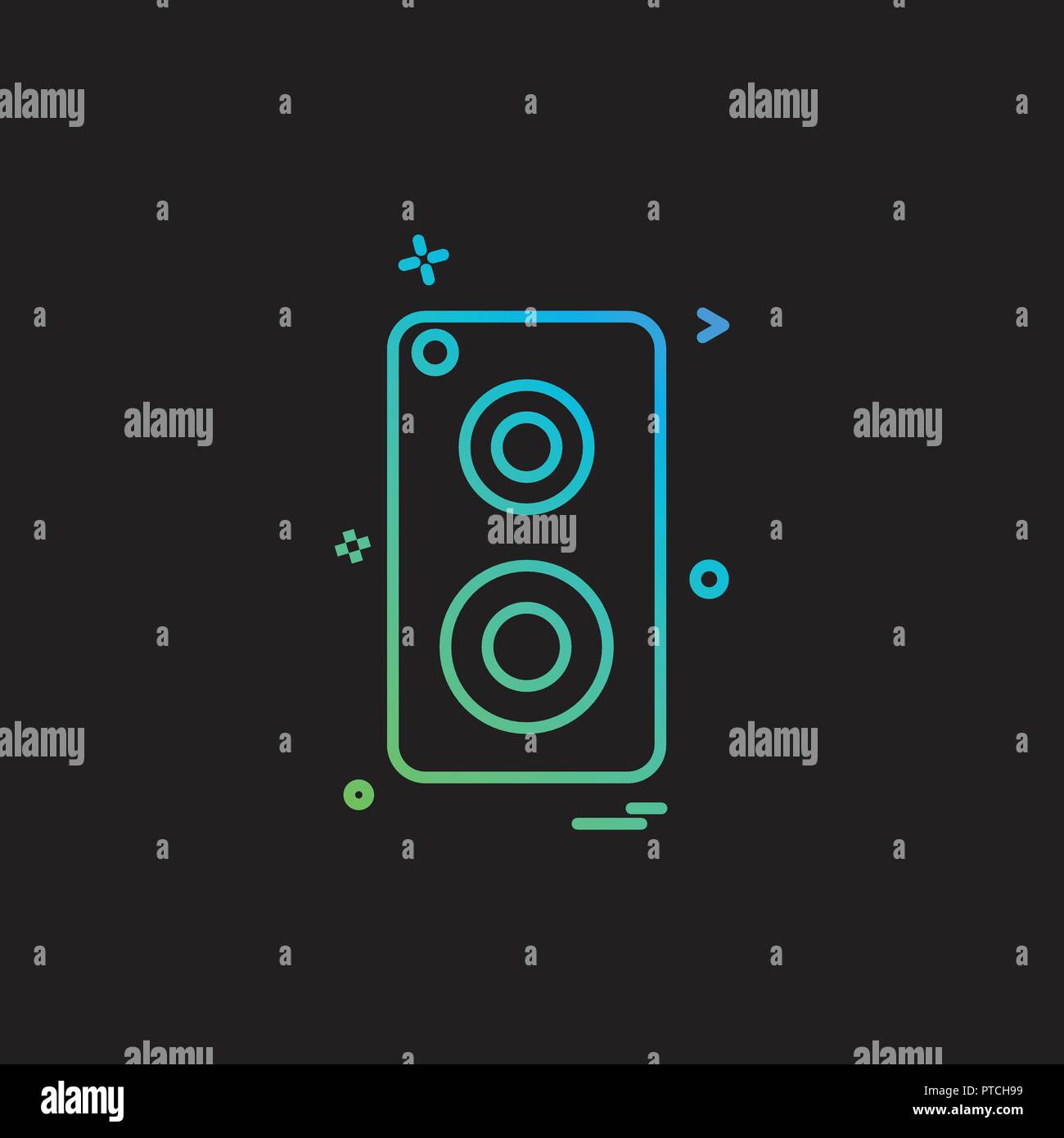 speaker music icon vector design Stock Vector Image & Art - Alamy