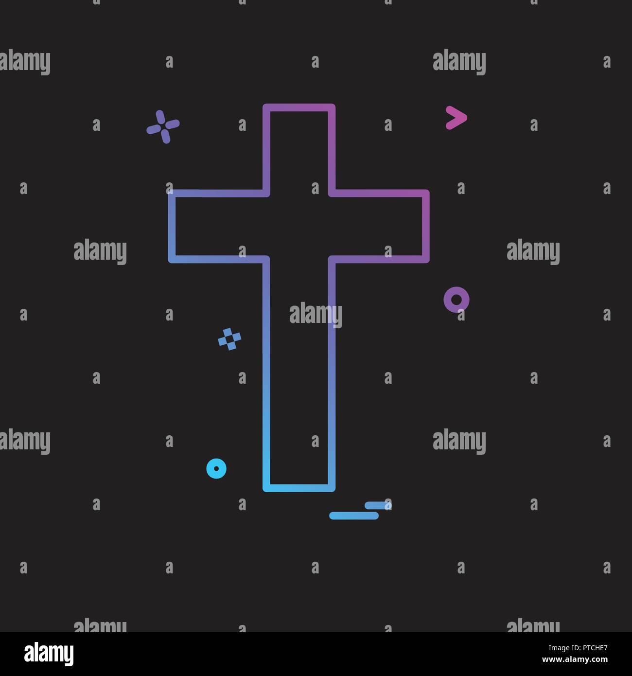 Cross icon design vector Stock Vector Image & Art - Alamy