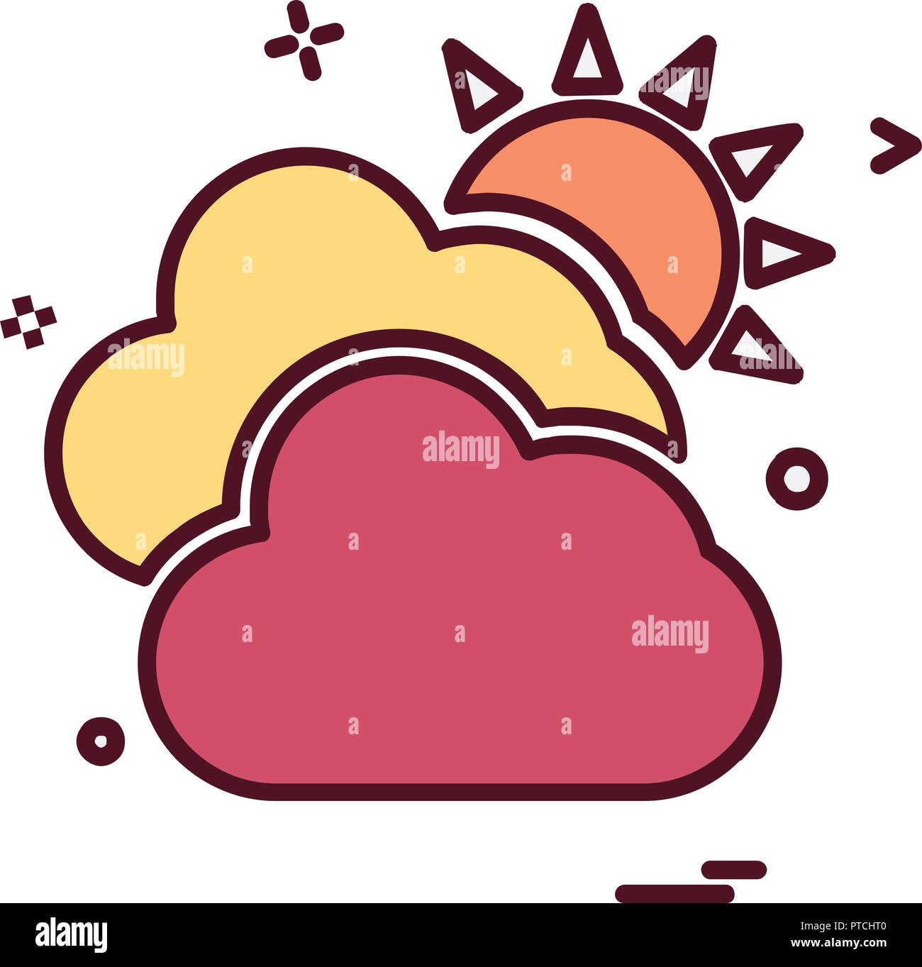 Cloud icon design vector Stock Vector Image & Art - Alamy