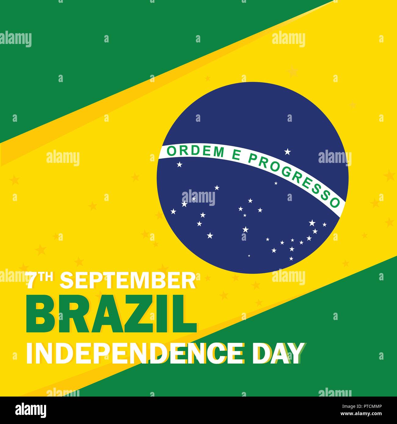 The Brazil Independence Day banner vector illustration for celebrating ...