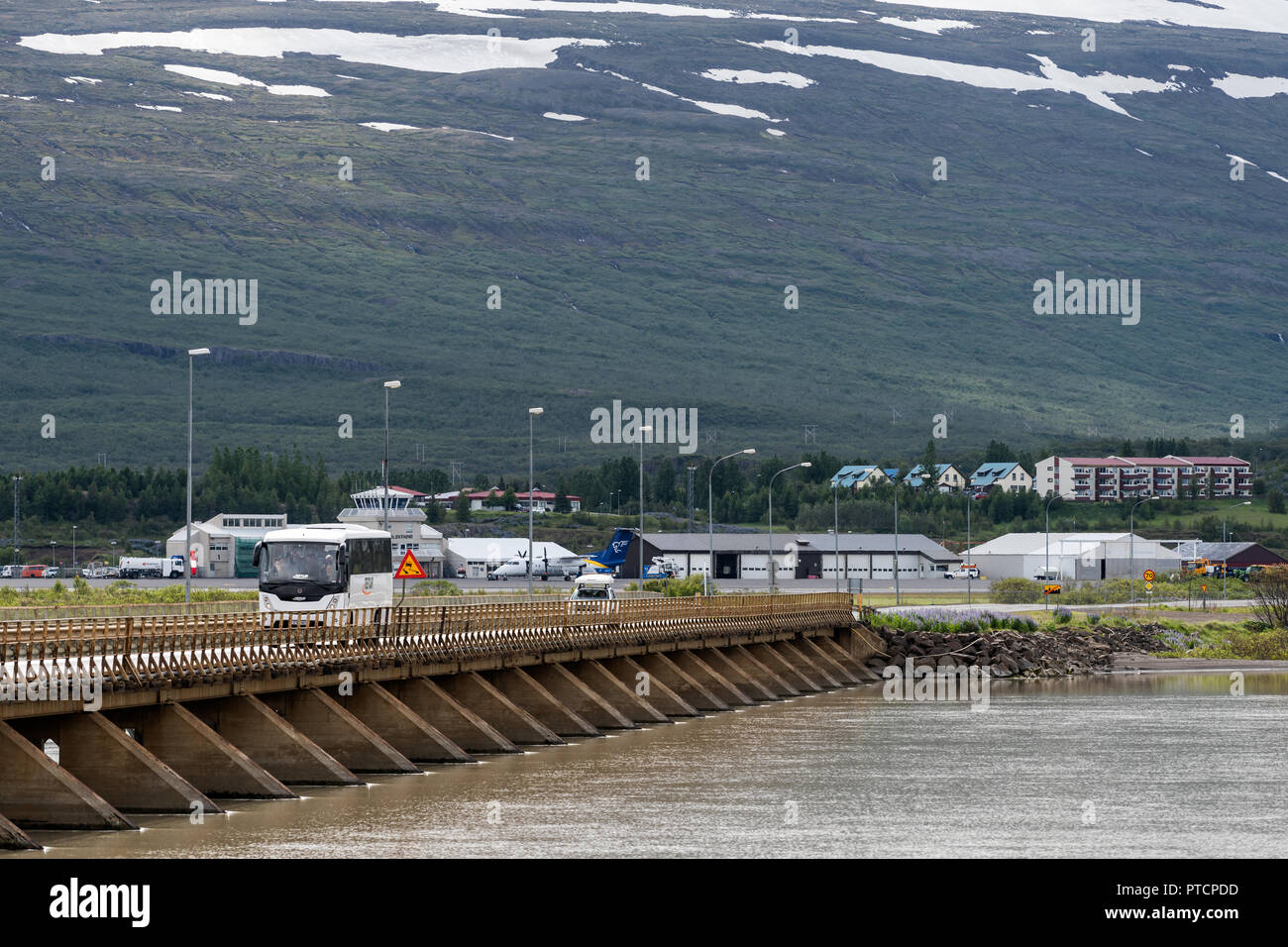 Egilsstadir, Iceland - June 16, 2018: Town city near Fellabaer and ...