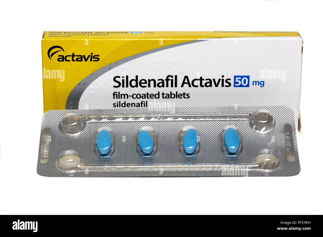 Sildenafil Actavis, generic Viagra tablets Stock Photo