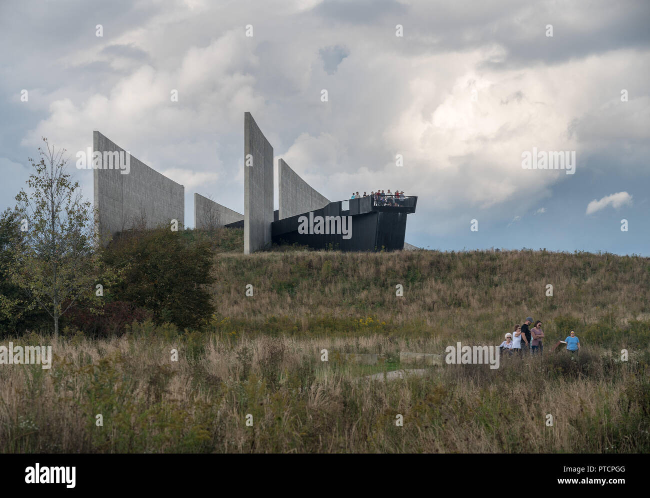 September 11, 2001 memorial site for Flight 93 in Shanksville Pennsylvania Stock Photo