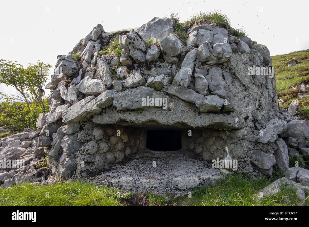 bunker made from stones Stock Photo Alamy