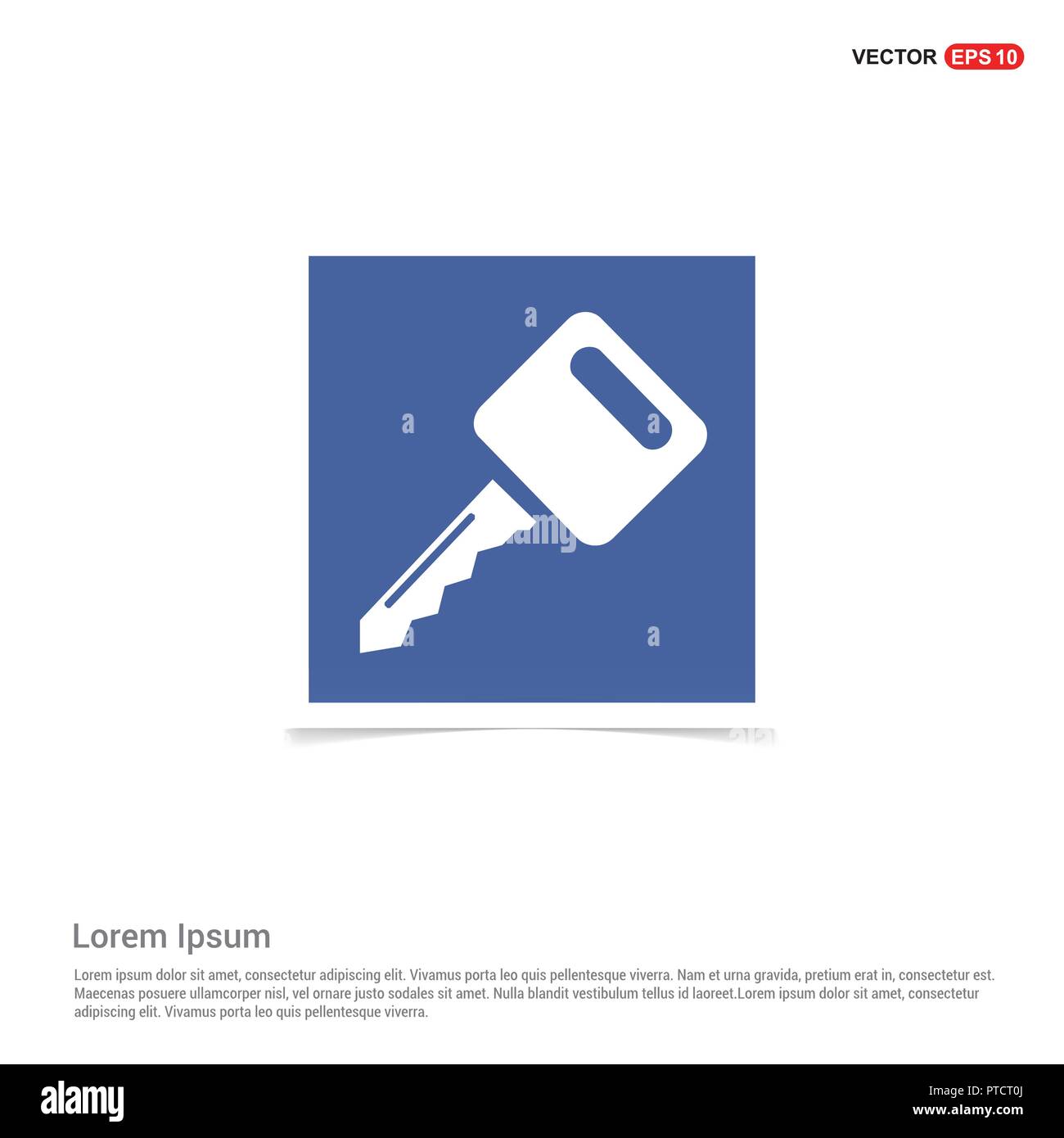 Key Icon - Blue photo Frame Stock Vector Image & Art - Alamy
