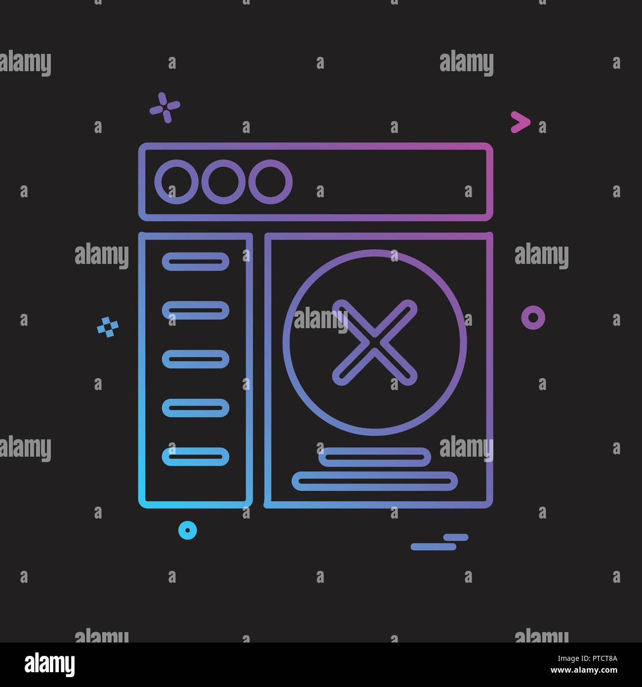 Web layouts icon design vector Stock Vector Image & Art - Alamy