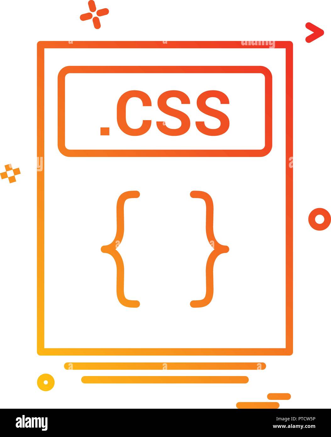 file files css icon vector design Stock Vector Image & Art - Alamy