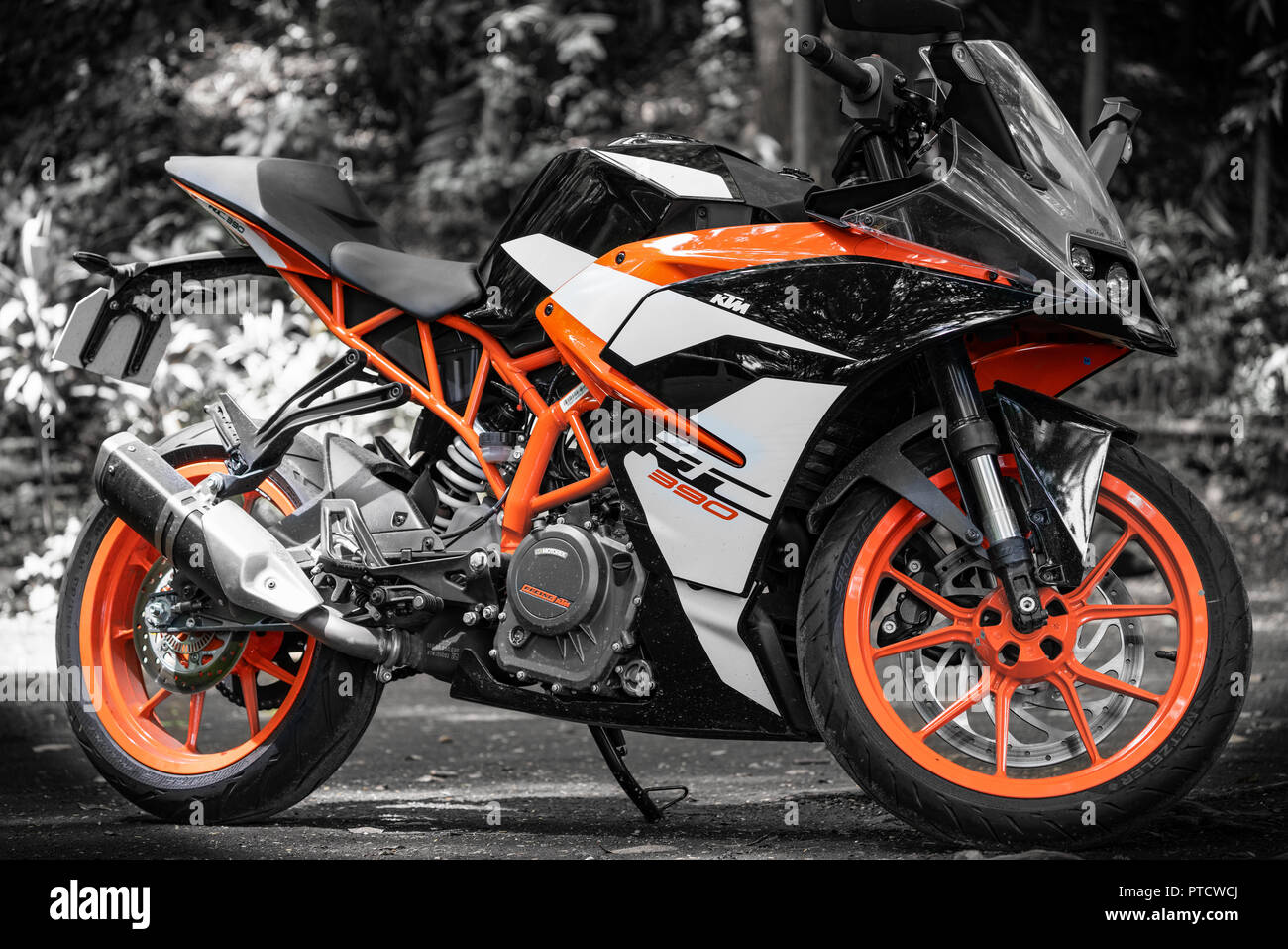 KTM RC390 Motorcycle Stock Photo