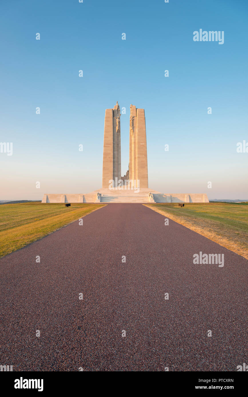 The Canadian Memorial at Vimy Ridge, France Stock Photo