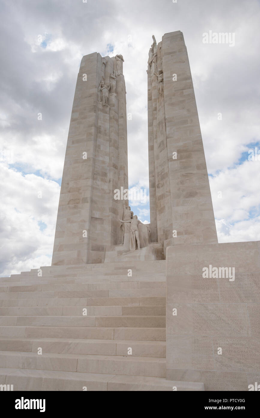 The Canadian Memorial at Vimy Ridge, France Stock Photo - Alamy