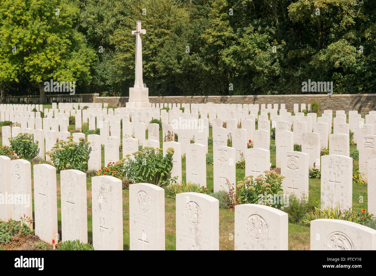 Canadian Cemetery No. 2 at Vimy Ridge France Stock Photo