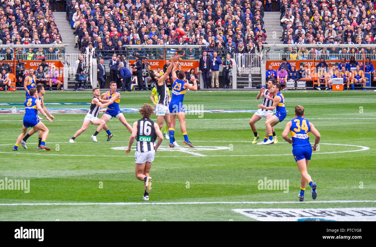2018 AFL Grand Final at MCG Melbourne Victoria Australia. Stock Photo