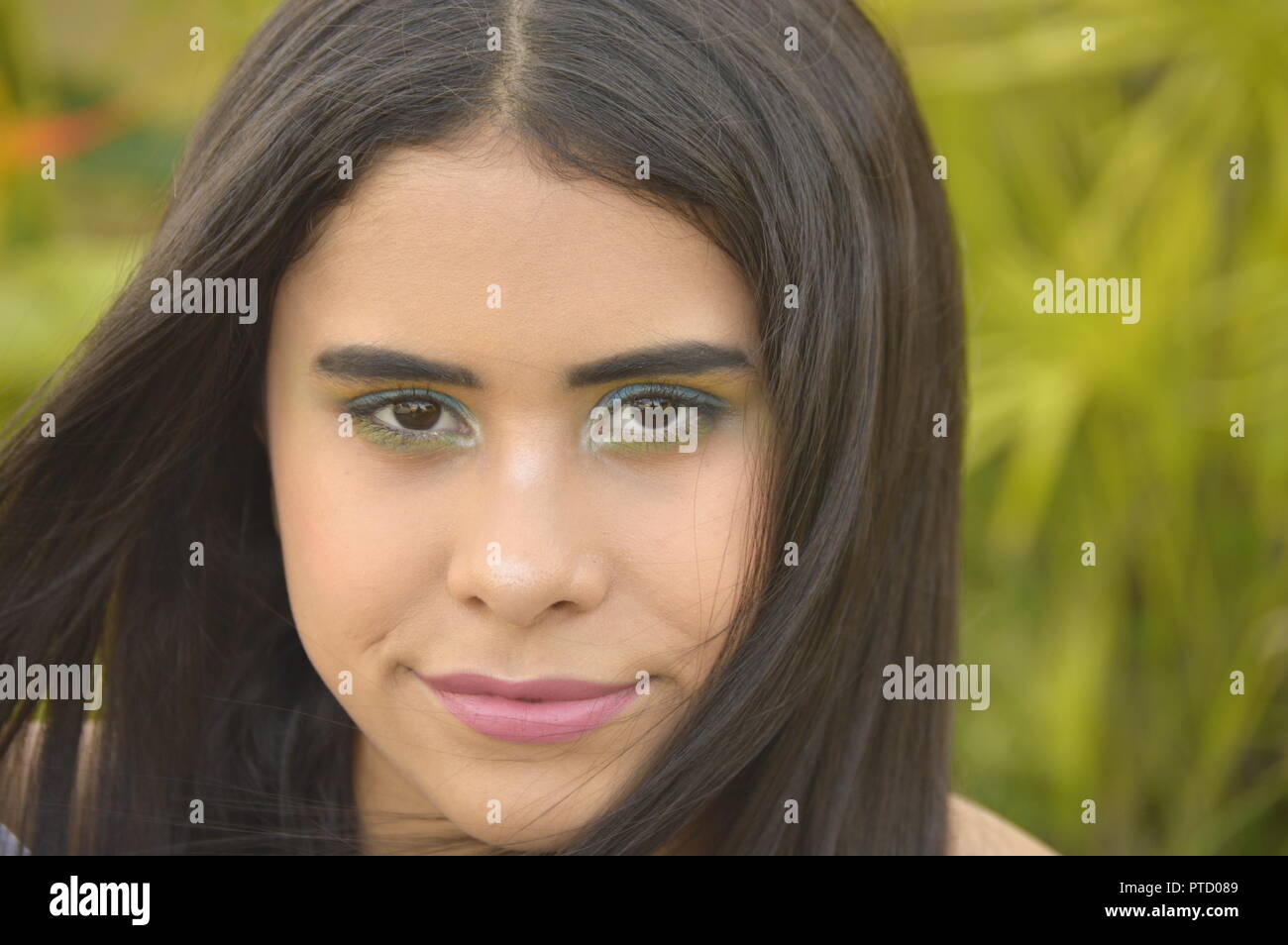 Teenager closeup, Female model close up Stock Photo
