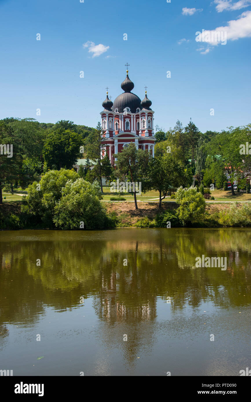 Orthodox monastery Nativity of the Mother of God, Curchi, Moldova Stock Photo