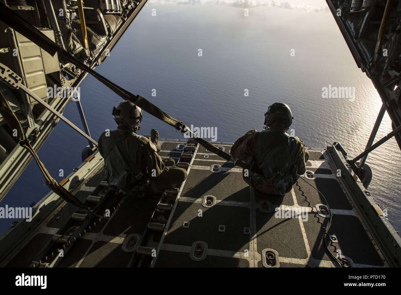 Master Sgt. Mark Victor (left) Master Sgt. Bob Kurzen, (right) both HC130P/N 