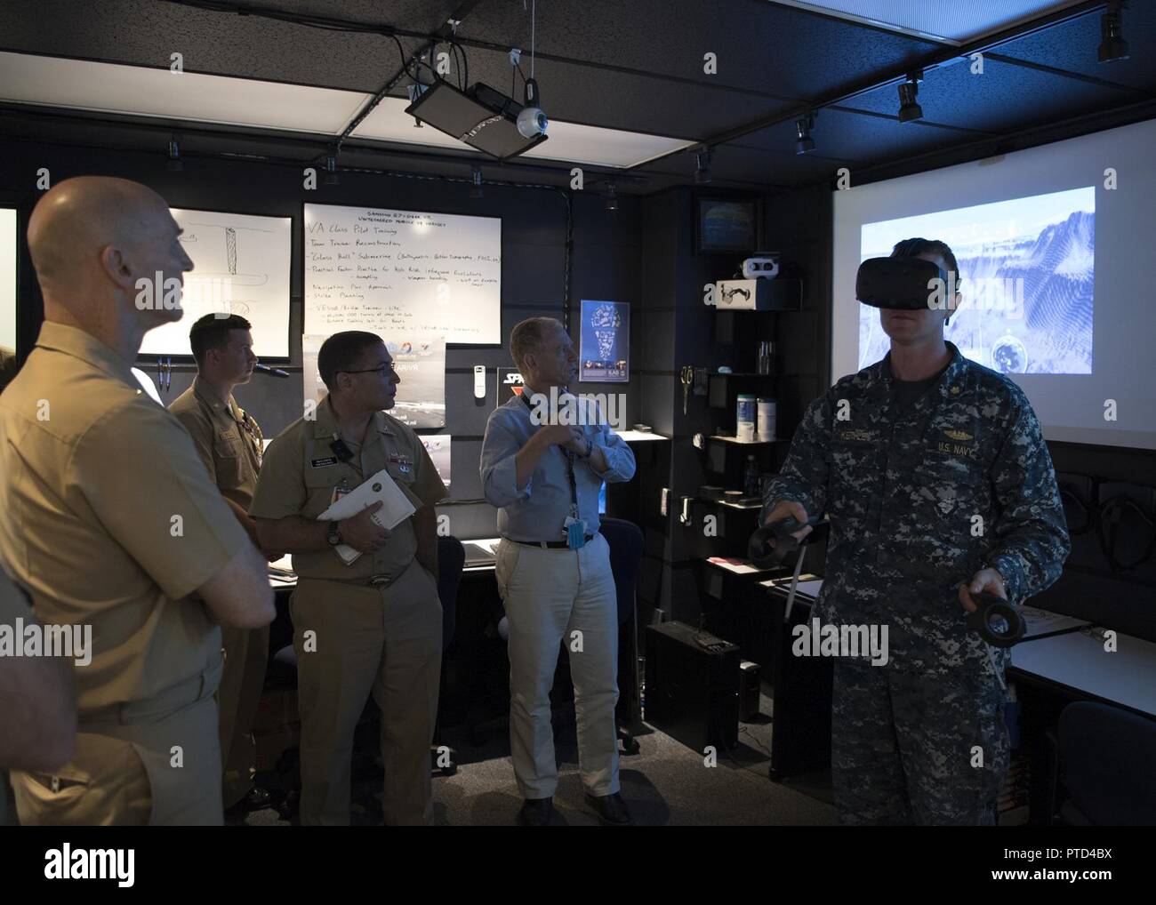 PEARL HARBOR, Hawaii (July 11, 2017) Lt. Cmdr. Chris Keithley, right