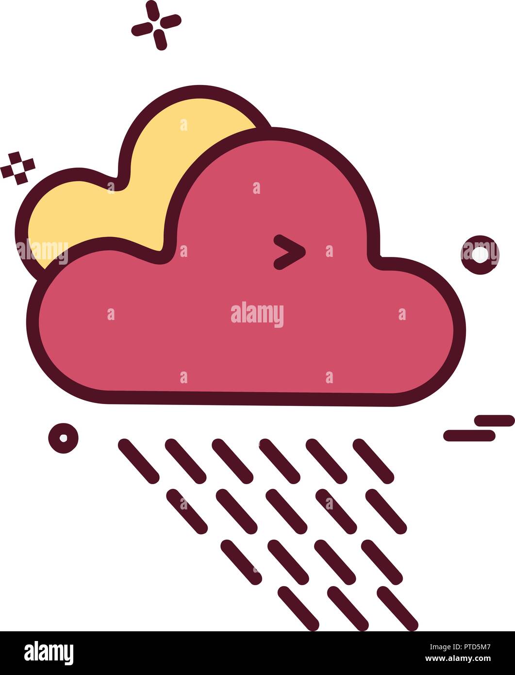 Rain icon design vector Stock Vector Image & Art - Alamy