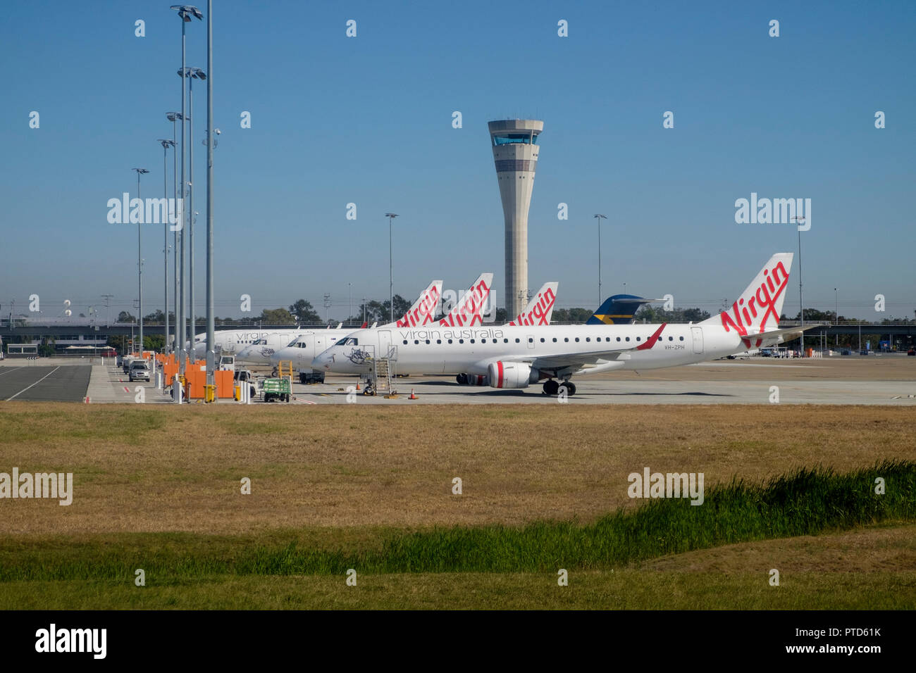 Flight Brisbane to Townsville Stock Photo