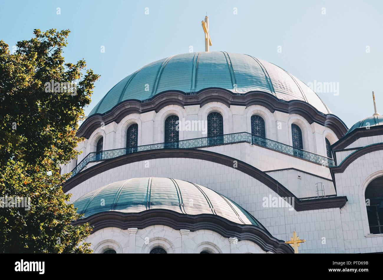 Church of Saint Sava (Serbian Orthodox), Vračar, Belgrade, Serbia, Balkans, September 2018 Stock
