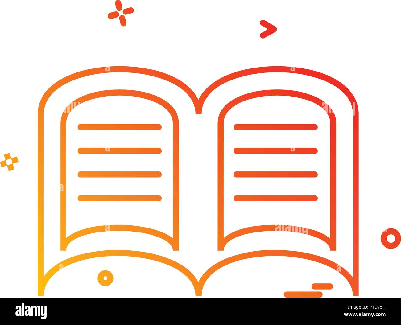 Book icon design vector Stock Vector Image & Art - Alamy