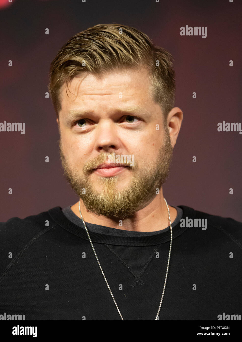 Elden Henson attends Marvel's DAREDEVIL panel during New York Comic Con at Hulu Theater at Madison Square Garden (Photo by Lev Radin / Pacific Press) Stock Photo