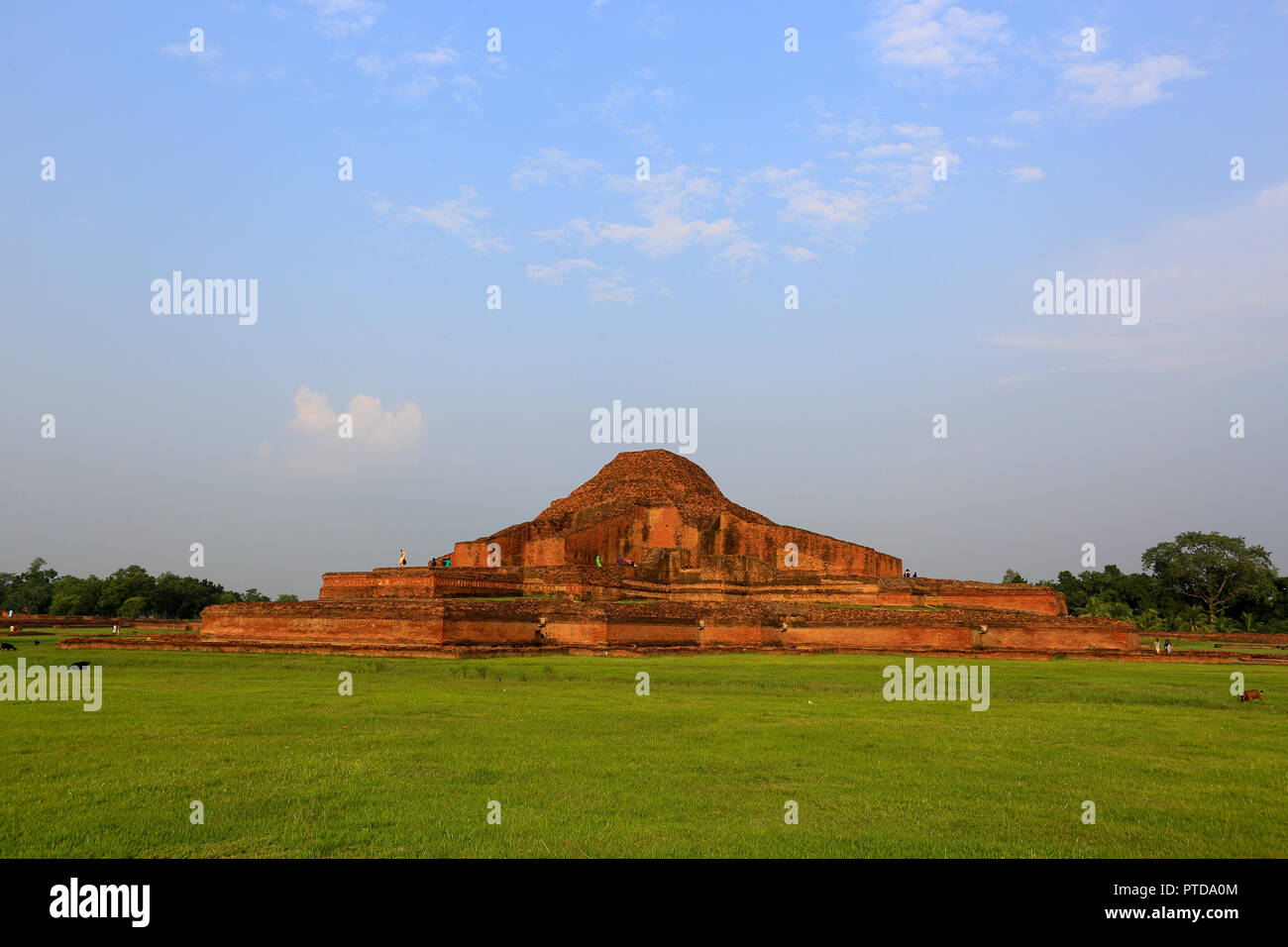 Paharpur Buddhist Monastery at Paharpur village in Badalgachhi Upazila under Naogaon District of Bangladesh. It is among the best-known Buddhist vihar Stock Photo