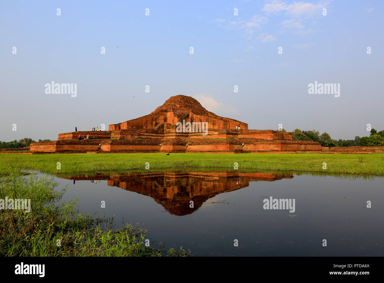 Paharpur Buddhist Monastery at Paharpur village in Badalgachhi Upazila under Naogaon District of Bangladesh. It is among the best-known Buddhist vihar Stock Photo