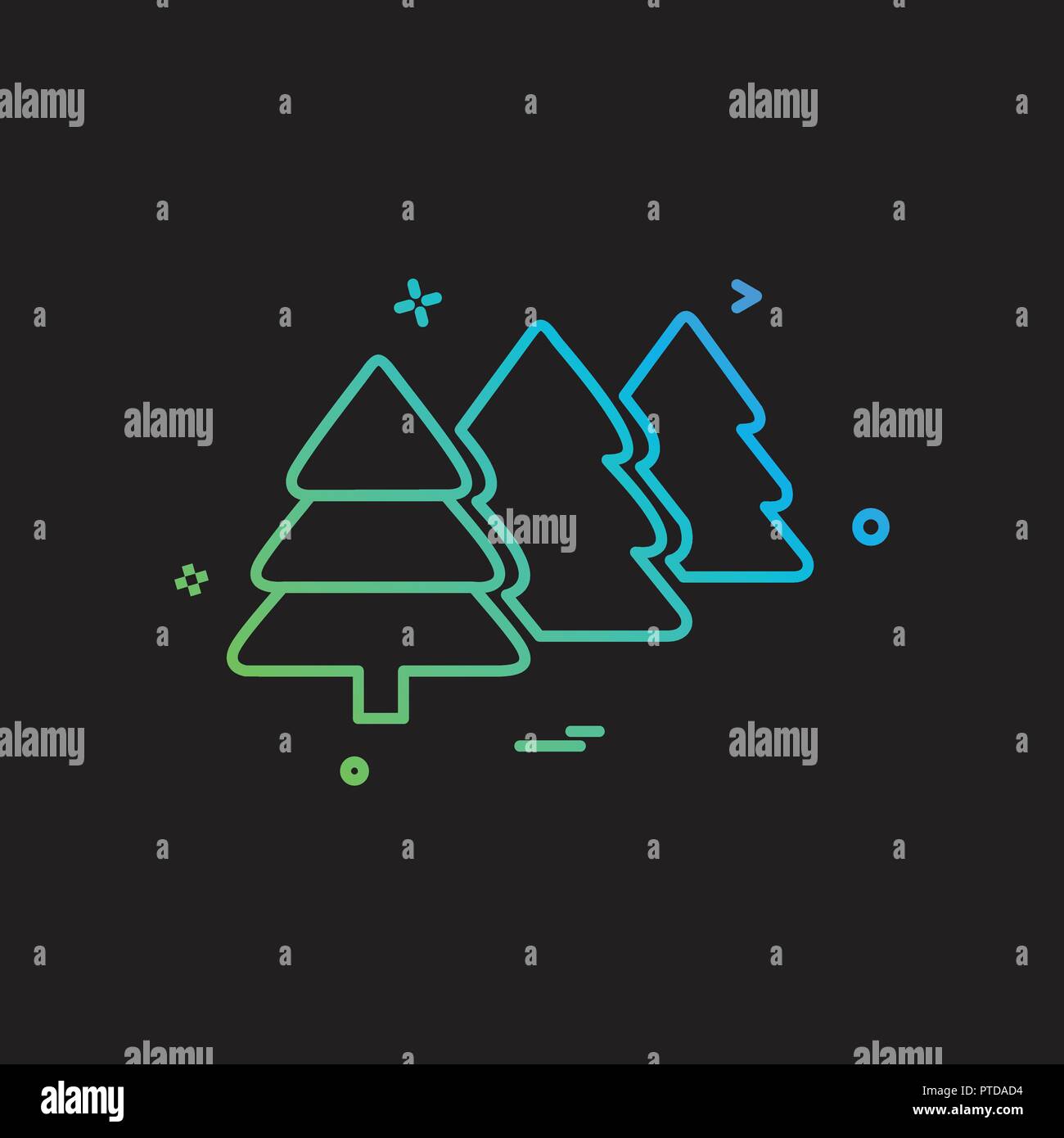 Tree icon design vector Stock Vector Image & Art - Alamy