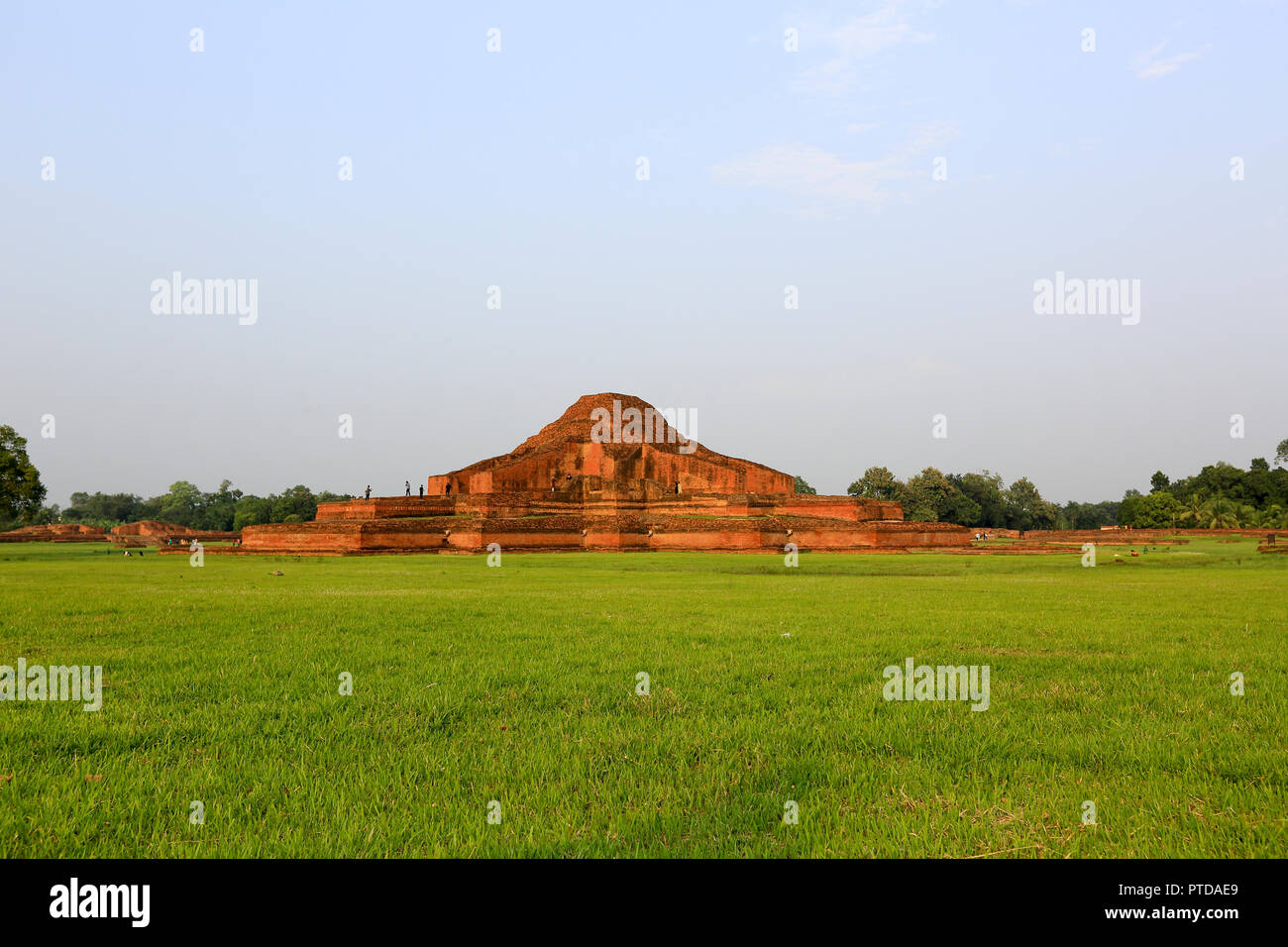 Paharpur Buddhist Monastery at Paharpur village in Badalgachhi Upazila under Naogaon District of Bangladesh. It is among the best-known Buddhist vihar Stock Photo