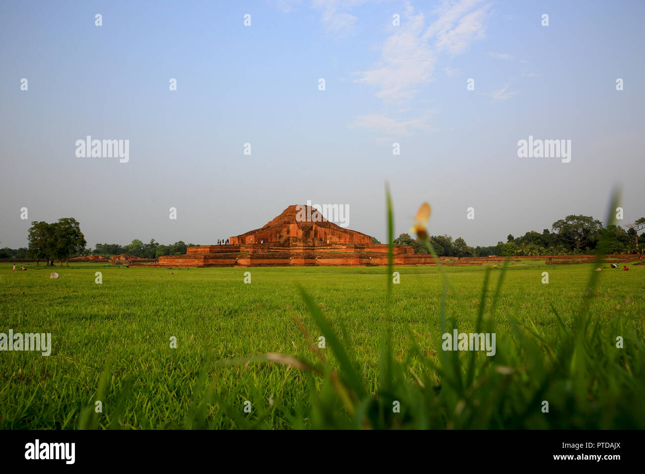 Paharpur Buddhist Monastery at Paharpur village in Badalgachhi Upazila under Naogaon District of Bangladesh. It is among the best-known Buddhist vihar Stock Photo