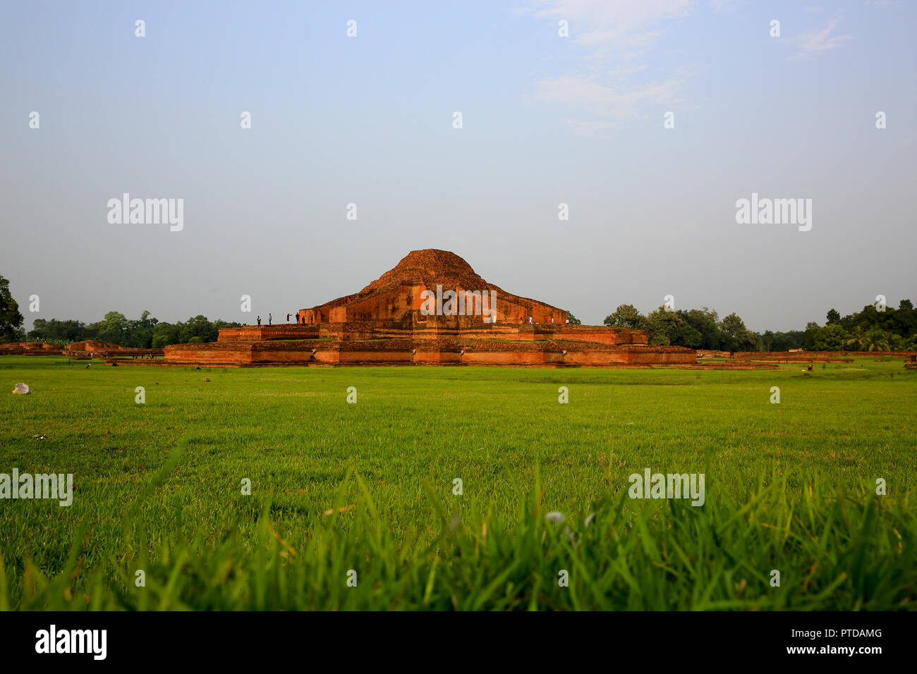 Paharpur Buddhist Monastery at Paharpur village in Badalgachhi Upazila under Naogaon District of Bangladesh. It is among the best-known Buddhist vihar Stock Photo