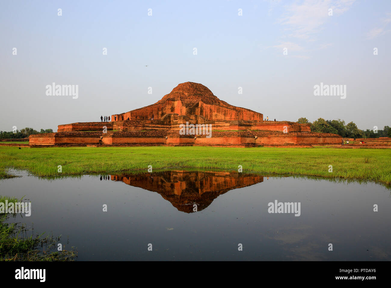 Paharpur Buddhist Monastery at Paharpur village in Badalgachhi Upazila under Naogaon District of Bangladesh. It is among the best-known Buddhist vihar Stock Photo