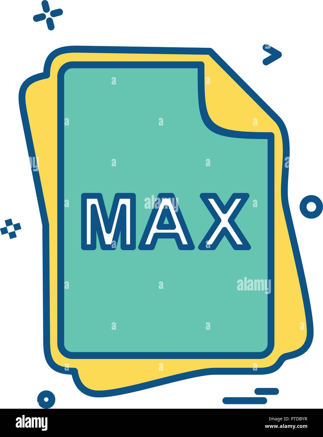 MAX file type icon design vector Stock Vector Image & Art Alamy