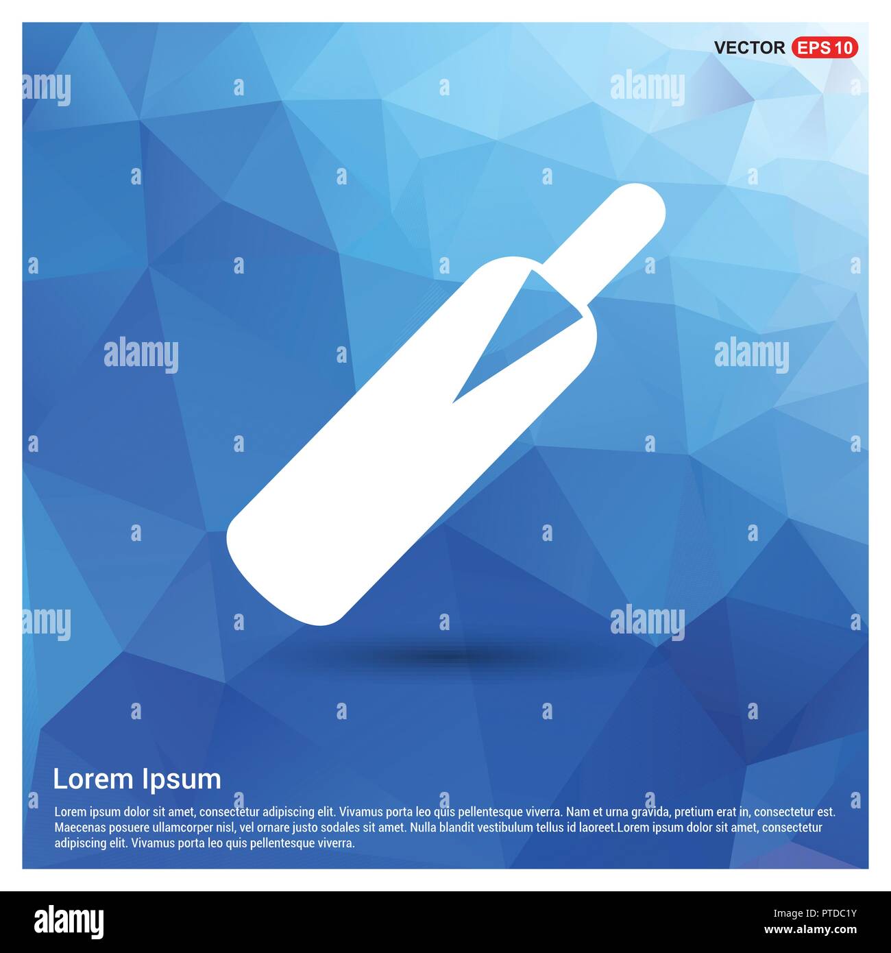 Cricket Bat Icon Stock Vector Image & Art Alamy