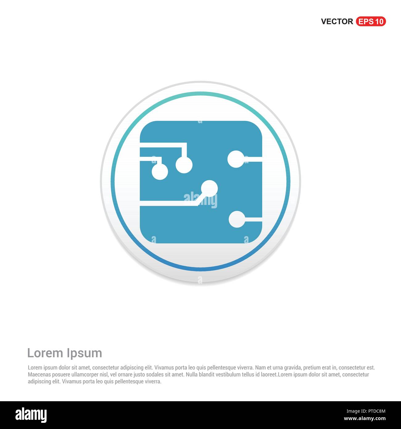 Network icon - white circle button Stock Vector Image & Art - Alamy