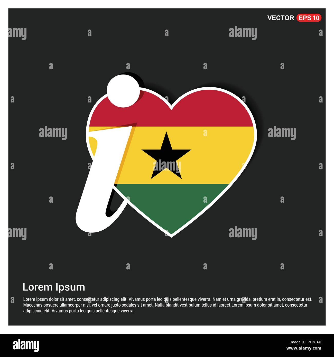 Ghana flag design vector Stock Vector Image & Art - Alamy