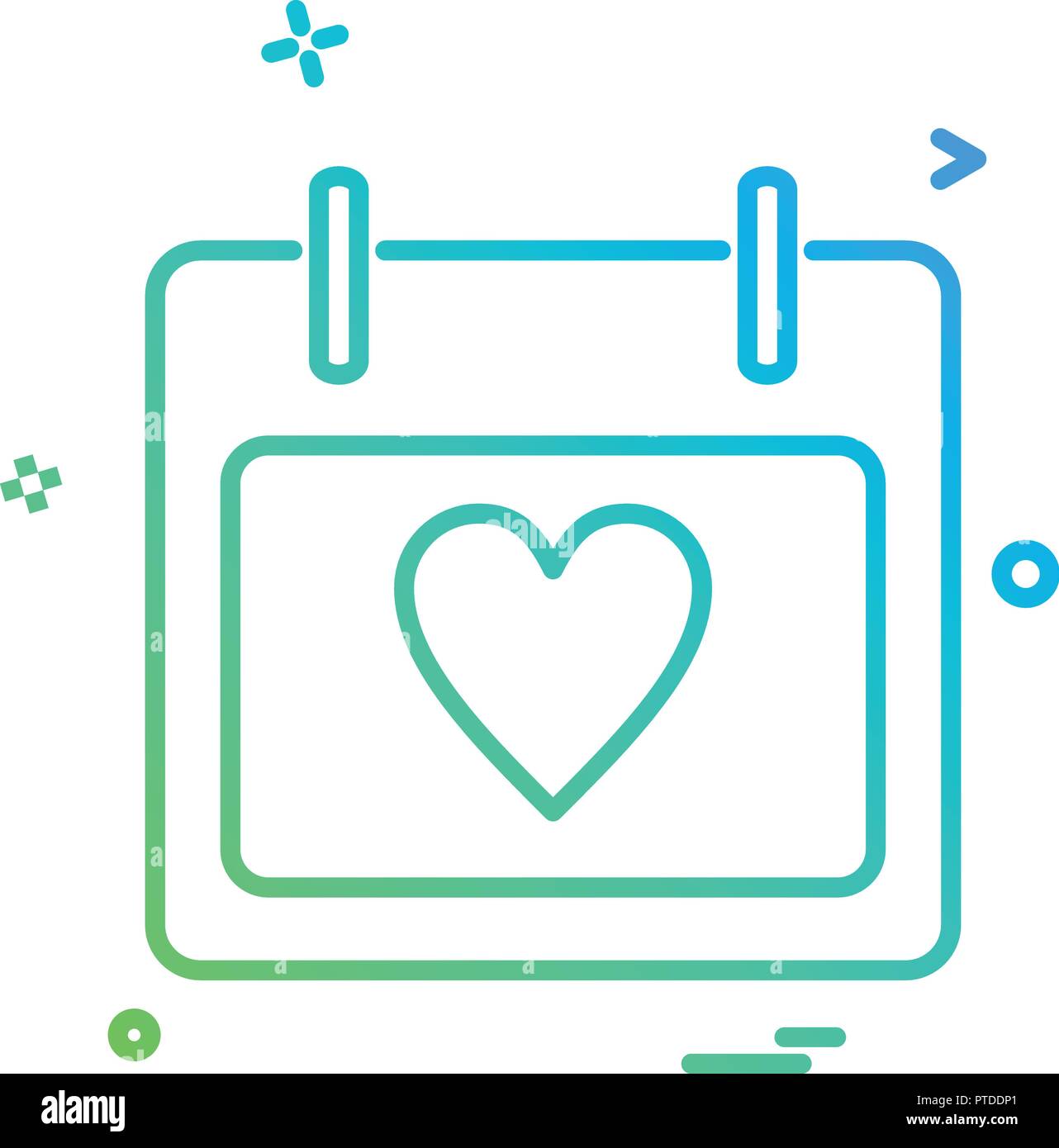 calendar heart icon vector design Stock Vector Image & Art - Alamy