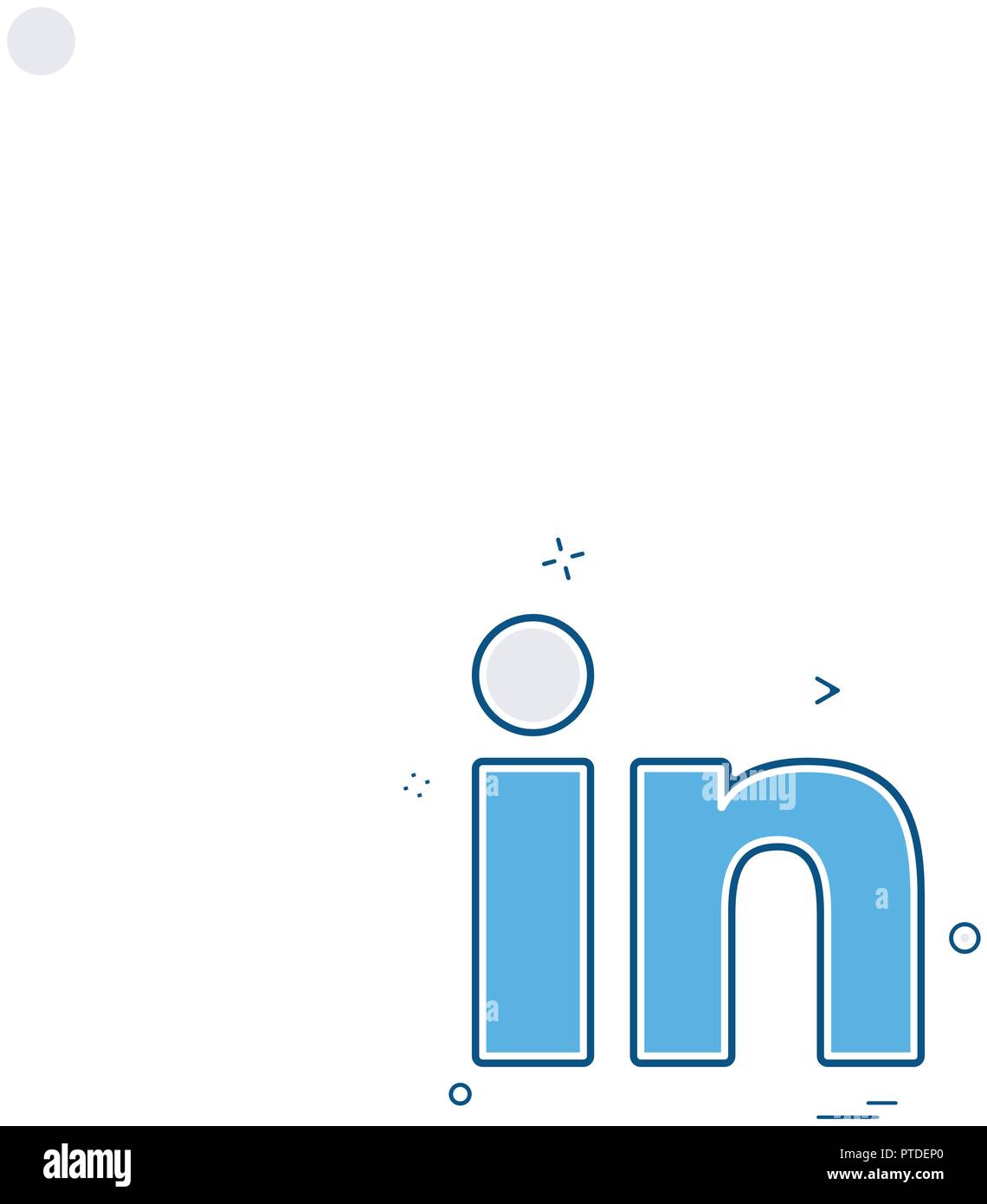 Linkedin Icon Design Vector Stock Vector Image Art Alamy
