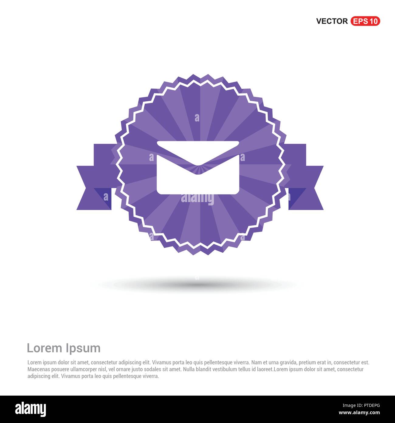 Send Mail icon Purple Ribbon banner Stock Vector Image & Art Alamy