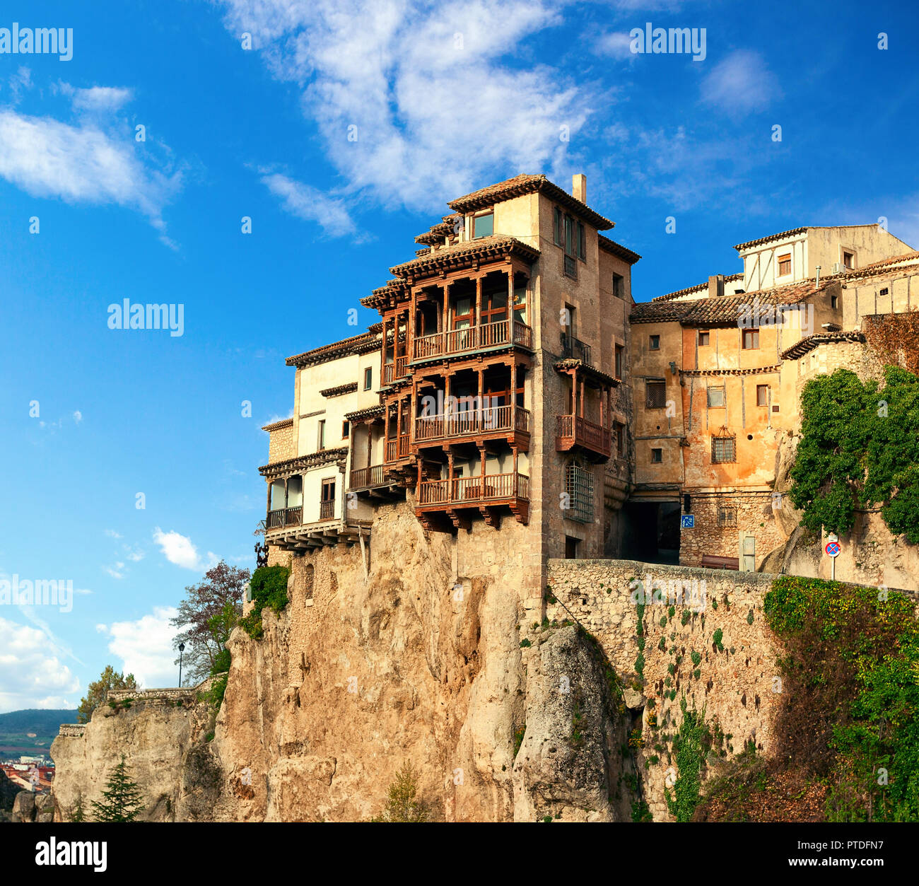 The Casas Colgadas ( Hanging Houses). Hanging Houses in the medieval town  of Cuenca, Castilla La Mancha, Spain Stock Photo - Alamy
