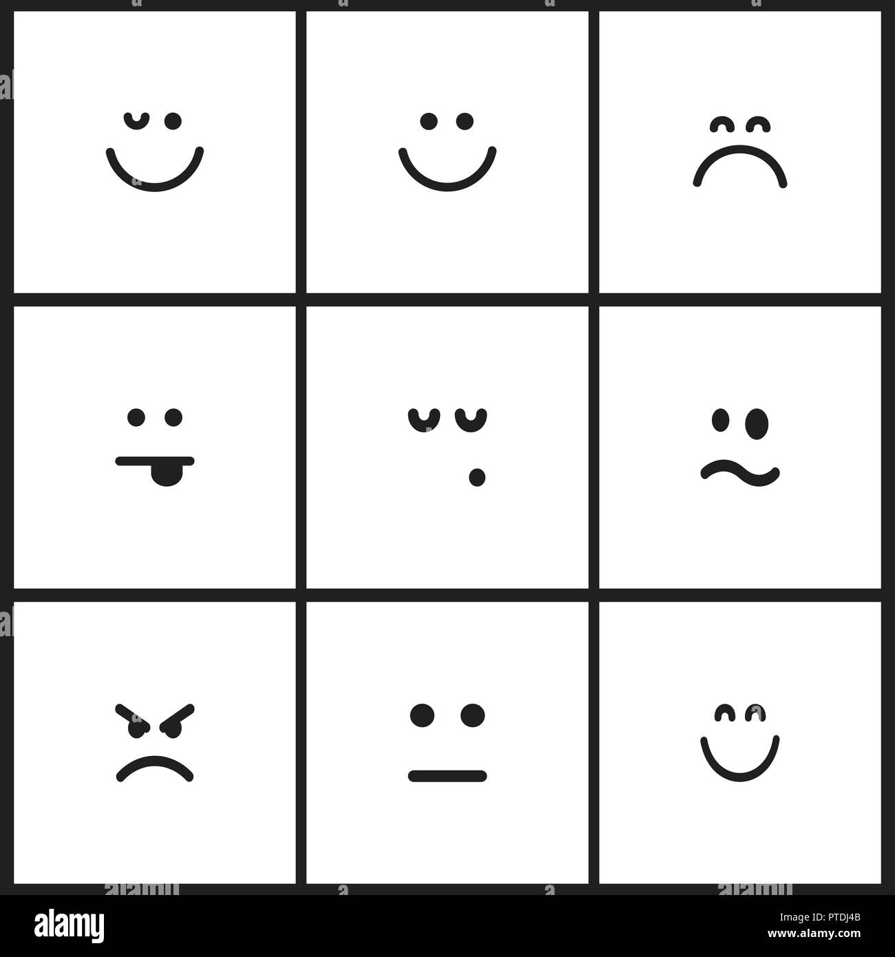 Emoji Black and White Stock Photos & Images - Alamy