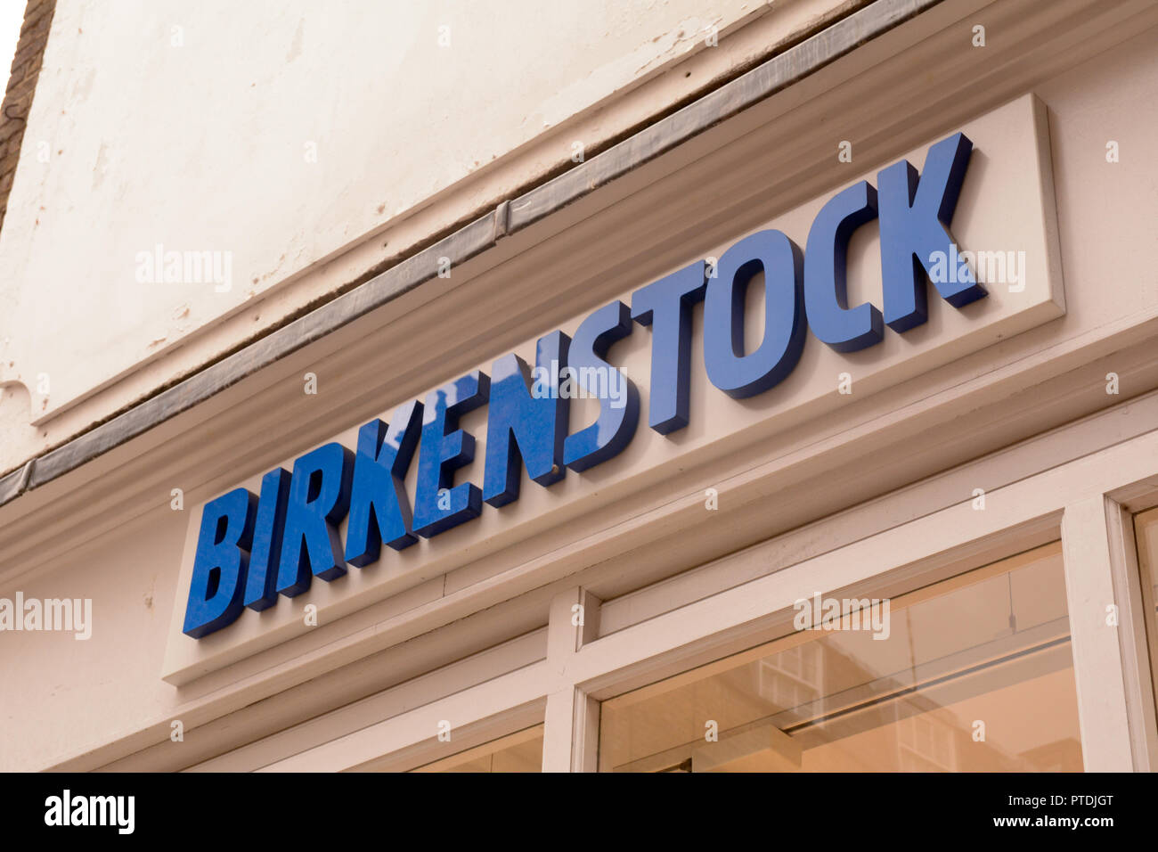 Birkenstock shop sign Stock Photo