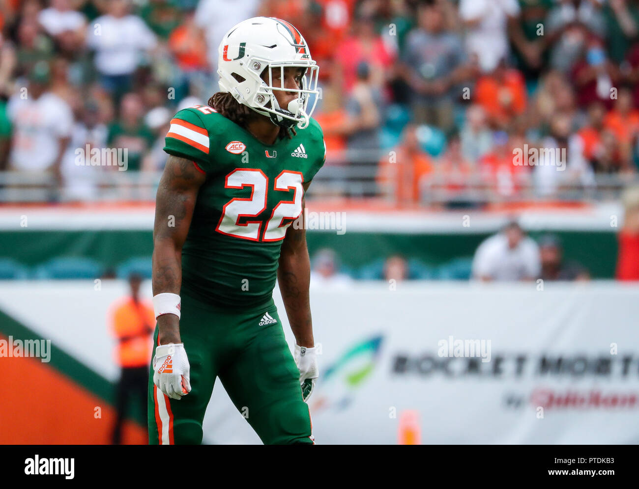 Miami Gardens, Florida, USA. 06th Oct, 2018. The Miami Hurricanes