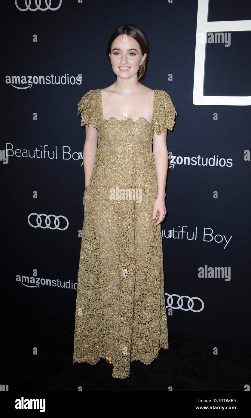 Los Angeles, CA, USA. 8th Oct, 2018. Kaitlyn Dever at arrivals for