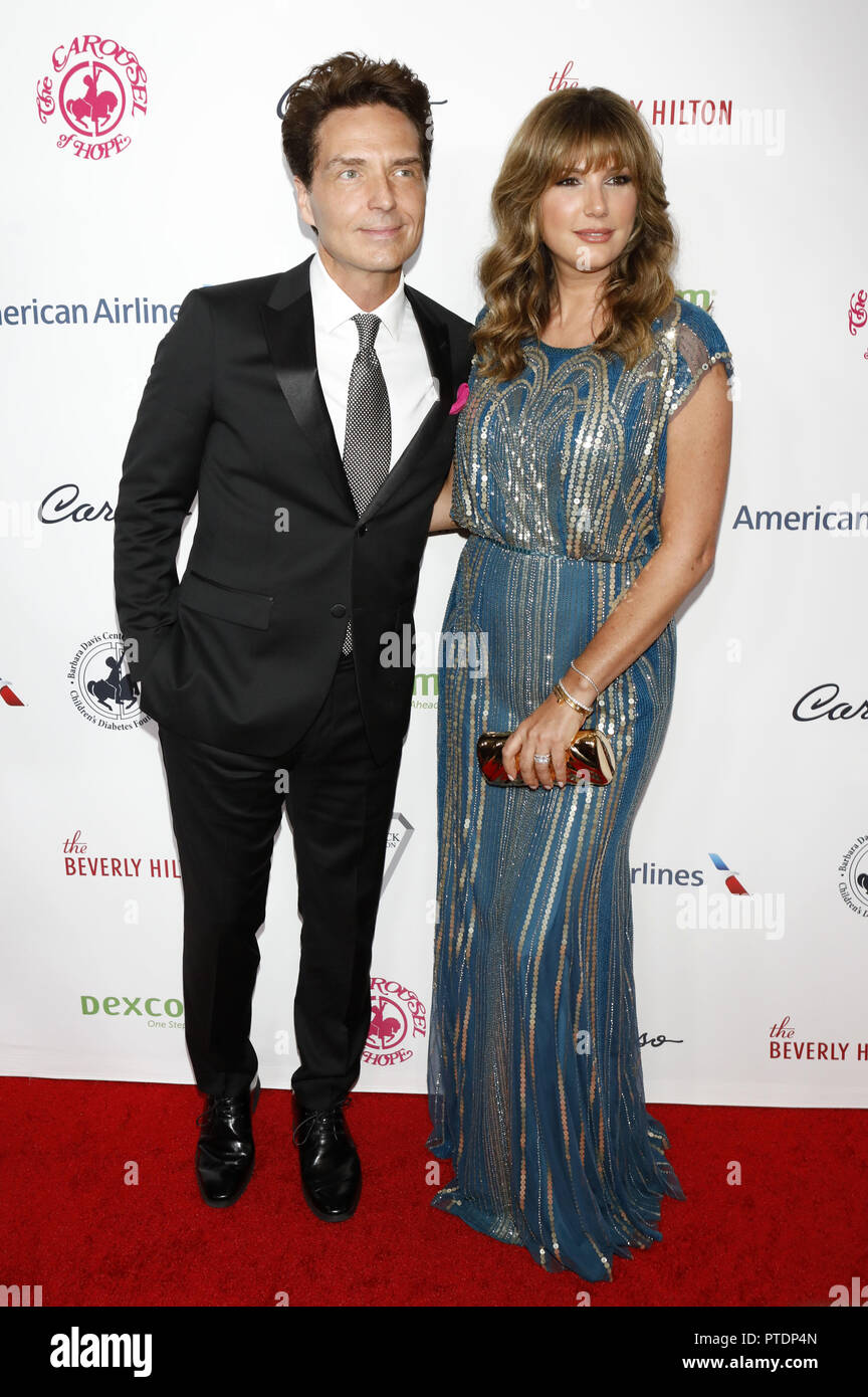 Richard Marx and his wife Daisy Fuentes attending the Carousel of Hope ...